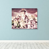 Schloss Kurpark Leinwanddruck (Insitu (Holzboden))