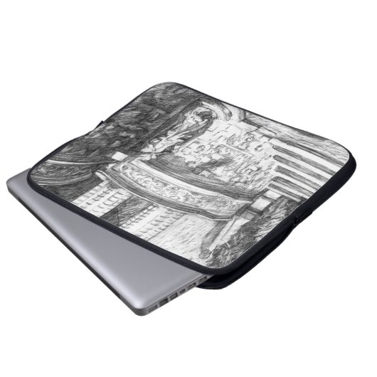 Schloss Laptopschutzhülle (Vorne Knopf)