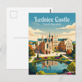 Schloss Lednice Tschechien Postkarte (Vorne/Hinten)