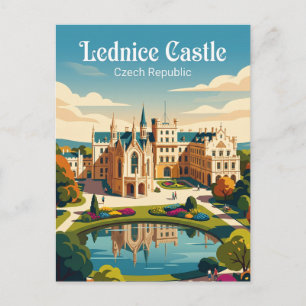 Schloss Lednice Tschechien Postkarte