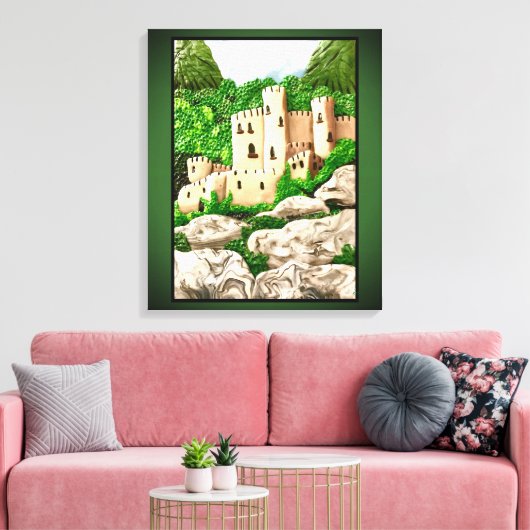 Schloss Leinwanddruck (Insitu (Wohnzimmer))