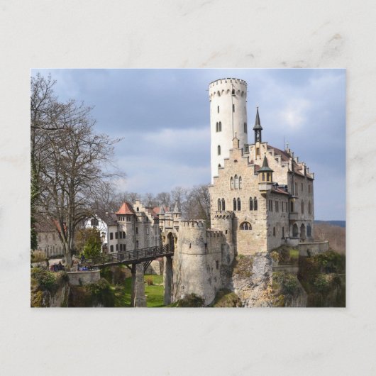 Schloss Lichtenstein Deutschland Postkarte (Vorderseite)