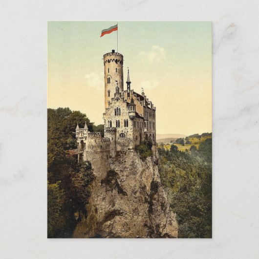 Schloss Lichtenstein, Wurtemburg, Deutschland Postkarte (Vorderseite)