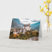 Schloss Liechtenstein Karte (Gelbe Blume)