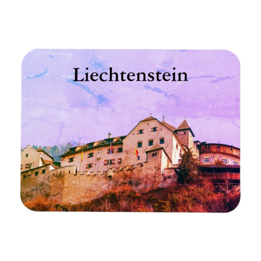 Schloss Liechtenstein Vaduz Magnet (Horizontal)