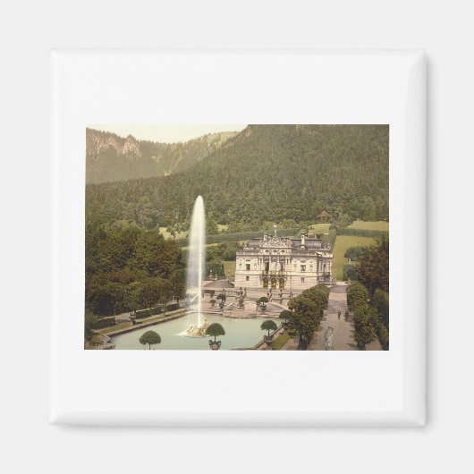 Schloss Linderhof, Bayern, Deutschland Magnet (Vorne)