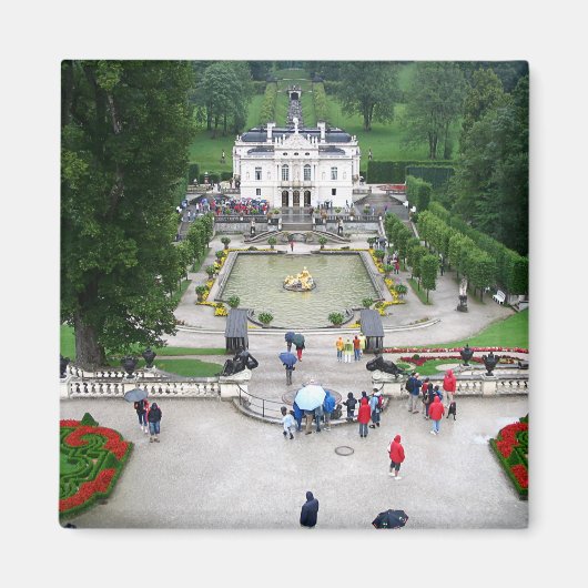 Schloss Linderhof in Bayern, Deutschland Magnet (Vorne)