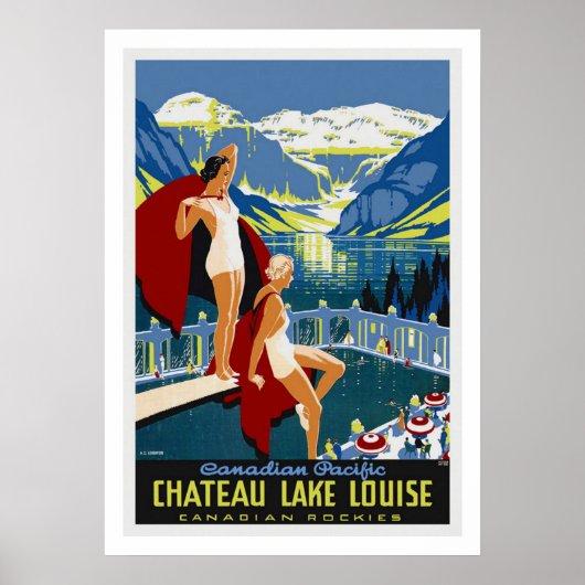 Schloss Louise, Banff Vintage Poster (Vorne)