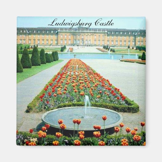 Schloss Ludwigsburg Deutschland Magnet (Vorne)