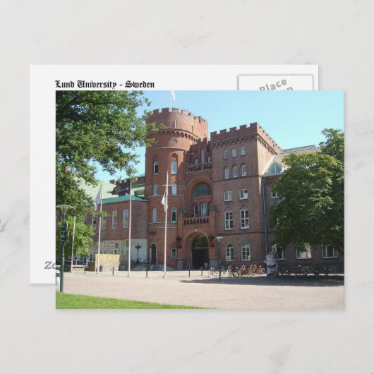 Schloss Lund Postkarte (Vorne/Hinten)
