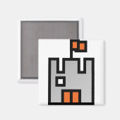 Schloss Magnet (Vorderseite/Rückseite)