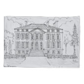 Schloss Margaux| Bordeaux, Frankreich Kissenbezug (Rückseite-Links)