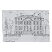 Schloss Margaux| Bordeaux, Frankreich Kissenbezug (Rückseite-Rechts)