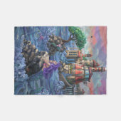 Schloss Mermaid Fleecedecke (Vorderseite (Horizontal))