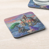 Schloss Mermaid Getränkeuntersetzer (Linke Seite)