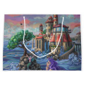 Schloss Mermaid Große Geschenktüte (Vorderseite)