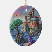 Schloss Mermaid Keramik Ornament (Rechts)