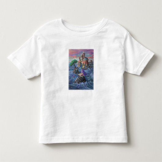 Schloss Mermaid Kleinkind T-shirt (Vorderseite)