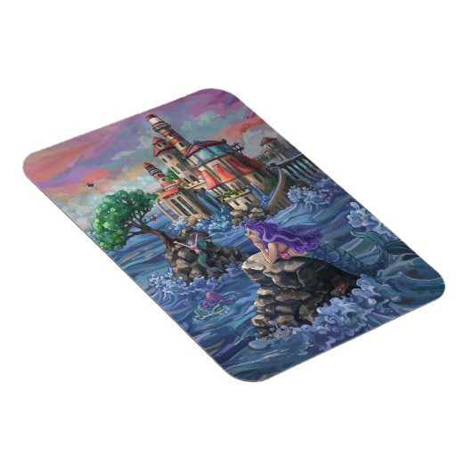 Schloss Mermaid Magnet (Rechte Seite)