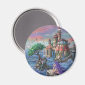 Schloss Mermaid Magnet (Vorderseite/Rückseite)