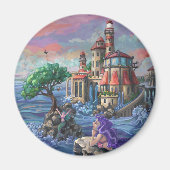 Schloss Mermaid Magnet (Vorne)