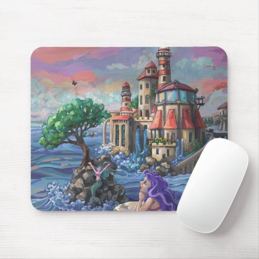Schloss Mermaid Mousepad (Mit Mouse)