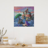 Schloss Mermaid Poster (Küche)