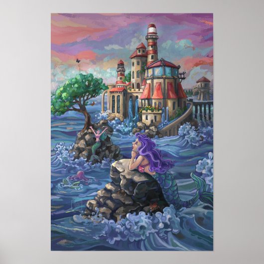 Schloss Mermaid Poster (Vorne)
