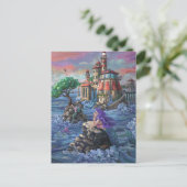 Schloss Mermaid Postkarte (Stehend Vorderseite)