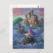 Schloss Mermaid Postkarte (Vorne/Hinten)