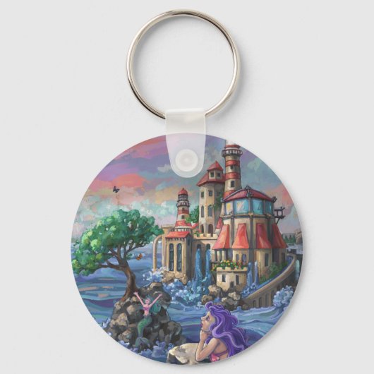 Schloss Mermaid Schlüsselanhänger (Vorderseite)