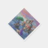 Schloss Mermaid Serviette (Ecke)