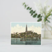 Schloss Miramer und See, Chemnitz, Sachsen, Deutsc Postkarte (Stehend Vorderseite)