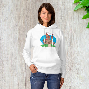 Schloss mit Flaggen Hoodie