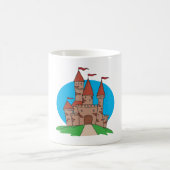 Schloss mit Flaggen Kaffeetasse (Mittel)