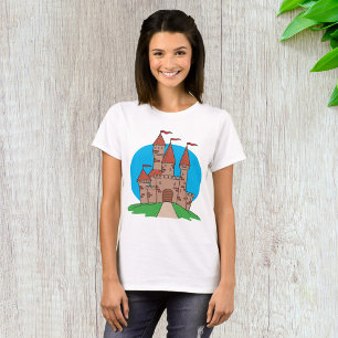 Schloss mit Flaggen T-Shirt
