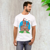 Schloss mit Flaggen T-Shirt