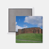 Schloss mit Halbmondturm, Chester, Magnet (Vorderseite/Rückseite)