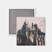 Schloss mit zwei Brücken Magnet (Vorderseite/Rückseite)