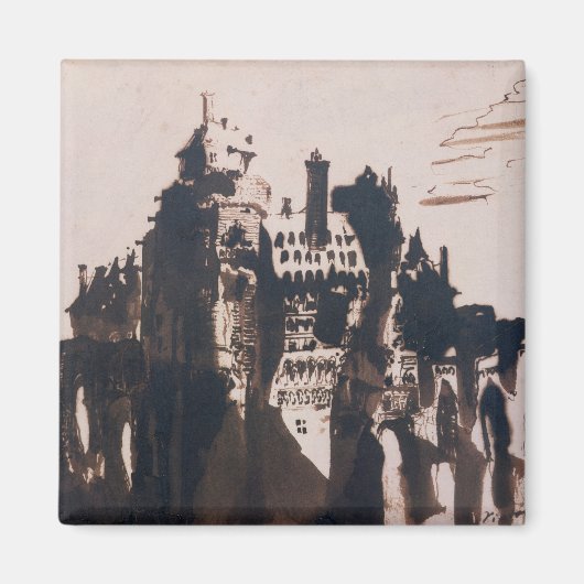 Schloss mit zwei Brücken Magnet (Vorne)