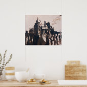 Schloss mit zwei Brücken Poster (Küche)