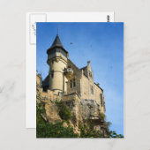 Schloss Montfort, Dordogne, Frankreich Postkarte (Vorne/Hinten)