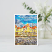 Schloss Moritzburg Deutschland Postkarte (Stehend Vorderseite)