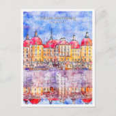 Schloss Moritzburg Deutschland Postkarte (Vorderseite)