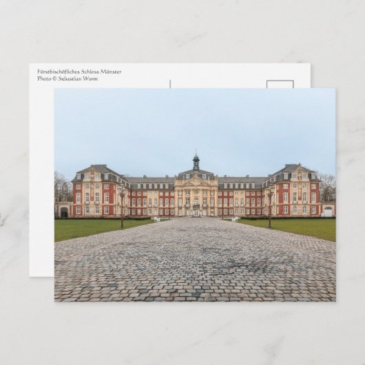 Schloss Münster Postkarte (Vorne/Hinten)