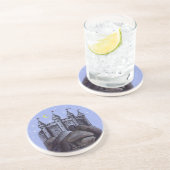 Schloss nachts sandstein untersetzer (Seite)