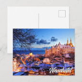 Schloss Neuenburg, Schweiz Postkarte (Vorne/Hinten)