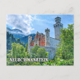 Schloss Neuschwanstein, atemberaubend, Deutschland Postkarte