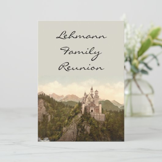 Schloss Neuschwanstein, Bayern, Deutschland Einladung (Stehend Vorderseite)