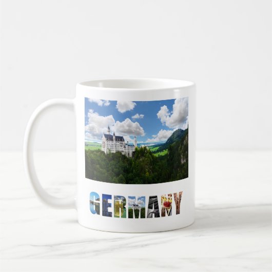 Schloss Neuschwanstein Bayern Deutschland Foto Kaffeetasse (Links)
